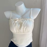 Sweet Bow Tie Crop Top - Thumbnail 3