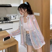 Sheer Laser Long Sleeve Shirt  - Thumbnail 4