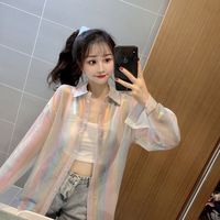 Sheer Laser Long Sleeve Shirt  - Thumbnail 6