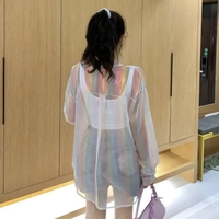 Sheer Laser Long Sleeve Shirt  - Thumbnail 7