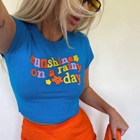 Sunshine Knit Crew Neck Short Sleeve Shirt  - Thumbnail 1