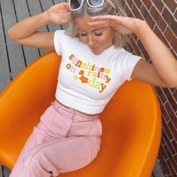 Sunshine Knit Crew Neck Short Sleeve Shirt  - Thumbnail 4