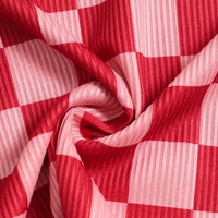 Red & Pink Checkered Tank Top  - Thumbnail 2