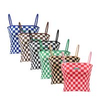 Red & Pink Checkered Tank Top  - Thumbnail 4