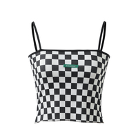 Red & Pink Checkered Tank Top  - Thumbnail 6