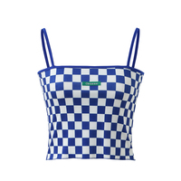 Red & Pink Checkered Tank Top  - Thumbnail 7