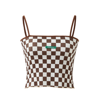 Red & Pink Checkered Tank Top  - Thumbnail 8