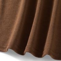 Brown Lace Trim Short Sleeve Shirt  - Thumbnail 7