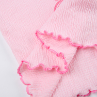 Butterfly Ruffle Trim Crop Top - Thumbnail 7