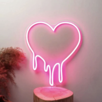 Free Shipping-MELTING HEART NEON LIGHT - Thumbnail 1