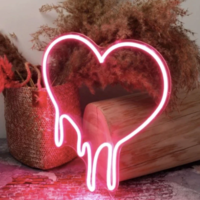 Free Shipping-MELTING HEART NEON LIGHT - Thumbnail 2