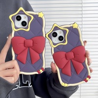 New Japanese and Korean bowknot is suitable for iPhone mobile phone shell personality all-inclusive soft shell - Thumbnail 2