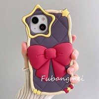 New Japanese and Korean bowknot is suitable for iPhone mobile phone shell personality all-inclusive soft shell - Thumbnail 4