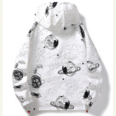 Spaceman Astronaut Coat Couple Style Hooded Casual Jacket