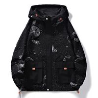 Spaceman Astronaut Coat Couple Style Hooded Casual Jacket - Thumbnail 3