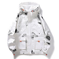 Spaceman Astronaut Coat Couple Style Hooded Casual Jacket - Thumbnail 1
