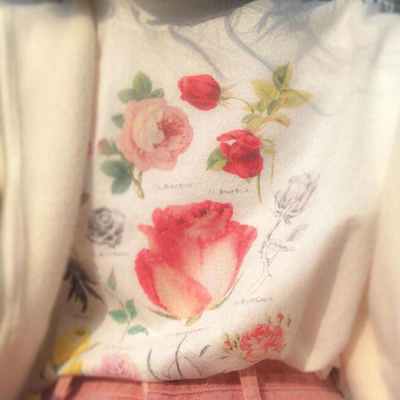 Flower print tee - Thumbnail 2