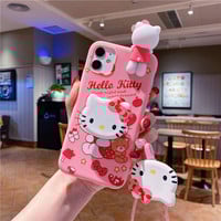 Pink Cartoon Melody Kitty iPhone Cases -( I7-I14) - Thumbnail 1
