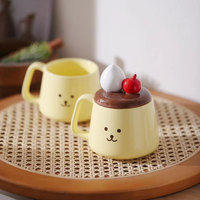 Cartoon Pudding Mug With Lid - Thumbnail 2