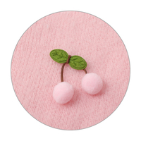 Cherry Pink White Gradient Sweet Girl Autumn Cozy Round Neck Knitted Sweater - Thumbnail 4