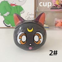 Ceramic Mug Water Cup Sailor Moon Luna Cat Cartoon Water Cup Kettle  Material: Ceramic, Style: 1#, 2#, 3#, - Thumbnail 2
