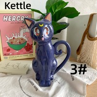 Ceramic Mug Water Cup Sailor Moon Luna Cat Cartoon Water Cup Kettle  Material: Ceramic, Style: 1#, 2#, 3#, - Thumbnail 3