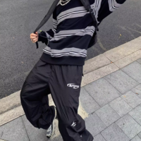 Free Shipping-BLACKWORK NYLON TRACK PANTS - Thumbnail 1