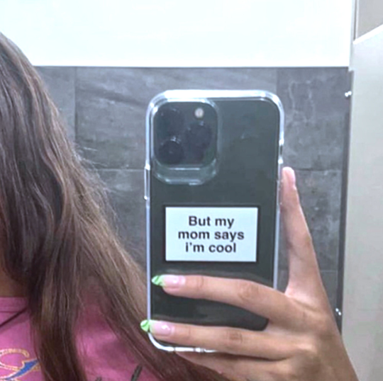 Free Shipping-"MY MOM SAYS I'M COOL" PHONE CASE