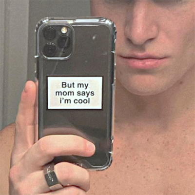Free Shipping-"MY MOM SAYS I'M COOL" PHONE CASE