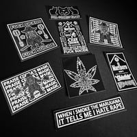 WHEN I SMOKE THE MARIJUANA IT TELLS ME I HATE RAPE - MAYA SCHWARZE KATZE - T SHIRT - Thumbnail 1