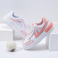 Coral Pink & White Little Mini Hearts Spring Summer Causal Girl Sweet Cute Women Sneakers Sports Running Shoes - Thumbnail 1