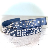 1.75" wide Chaotic standard British studded belt w/ snaps - Thumbnail 1