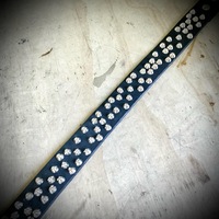 1.75" wide Chaotic standard British studded belt w/ snaps - Thumbnail 7
