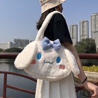 My Melody Kuromi Cinnamoroll Plush Doll Cute Cartoon Mascot Big Large Capacity Bag - Thumbnail 3