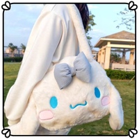 My Melody Kuromi Cinnamoroll Plush Doll Cute Cartoon Mascot Big Large Capacity Bag - Thumbnail 2