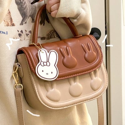 Summer spring cute rabbit bunny small shoulder messenger handbag - Thumbnail 2