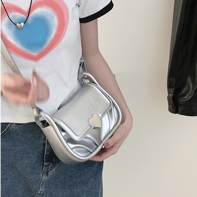 Heart Love Leather Girl Women Fashion Style Chic Cute Messenger Portable Bag Handbag