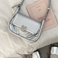 Heart Love Leather Girl Women Fashion Style Chic Cute Messenger Portable Bag Handbag - Thumbnail 1