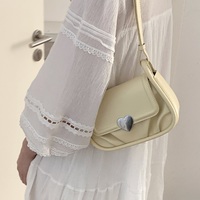 Heart Love Leather Girl Women Fashion Style Chic Cute Messenger Portable Bag Handbag - Thumbnail 3