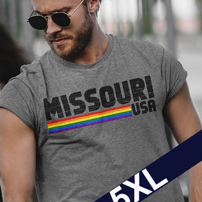 Missouri rainbow unisex t-shirt