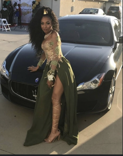 Olive Green Prom Dresses with Sleeves 