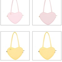 Cute Milk Tea Heart Love Messenger Shoulder Bag - Thumbnail 7
