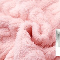 Sweet Strawberry Pink Cute Cartoon Women Girl Thick Plush Coral Fleece Warm Winter Pajamas Sleepwear Hooded Nightgown Coat & Pants Two Piece Set - Thumbnail 8