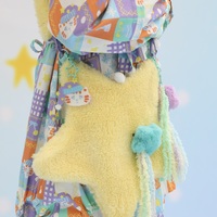 Y2K Pink Blue Yellow Star Fluff Plush 3D Bag - Thumbnail 8