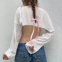 White Loose Smock Long Sleeve Shirt  - Thumbnail 2