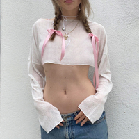 White Loose Smock Long Sleeve Shirt  - Thumbnail 5