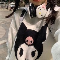 Japanese Anime Soft Loose Sweater - Thumbnail 4