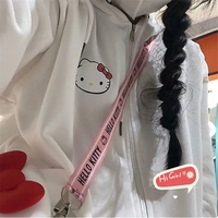 White Kitty Cat Anime Japanese Hoodie  - Thumbnail 4