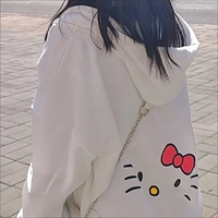 White Kitty Cat Anime Japanese Hoodie  - Thumbnail 7