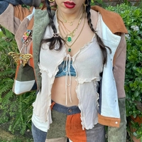 Frill Tie Up Long Sleeve Cardigan  - Thumbnail 6